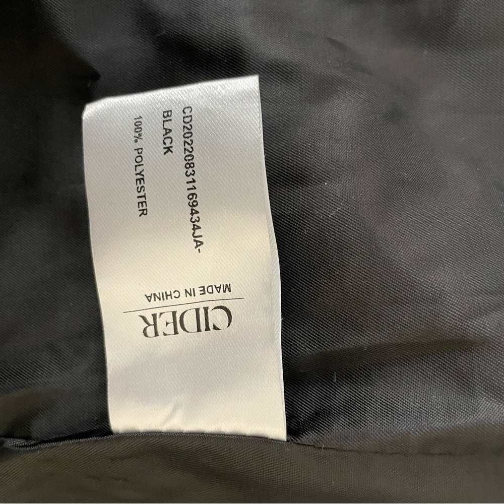 Sz M Cider Tweed Button Crew Neck Jacke Black Women's Jacket with Gold Buttons - Picture 14 of 16